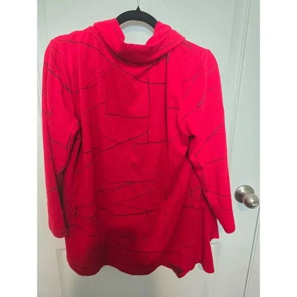 Ali Miles Red Blouse Large - Picture 6 of 9